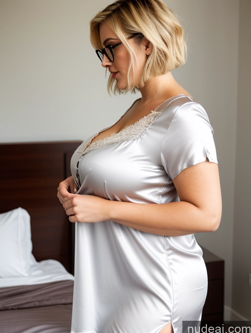 related ai porn images free for Busty Glasses Bedroom Blouse Shirt Satin Secretary Cleavage Simple Blonde Short Hair Casual Nightgown Tunic Side View Czech Perfect Boobs Chubby Fat