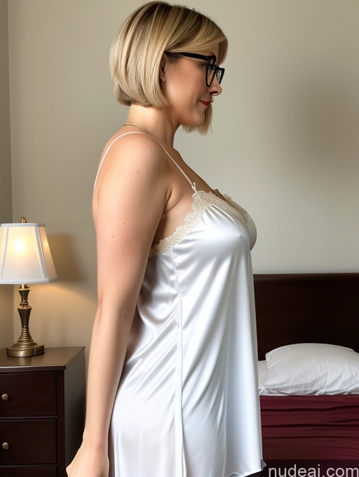 related ai porn images free for Busty Glasses Bedroom Blouse Shirt Satin Secretary Cleavage Simple Blonde Short Hair Casual Nightgown Tunic Side View Czech Perfect Boobs Chubby Fat Bending Over