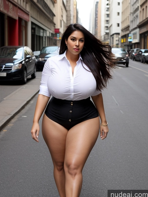 ai nude image of araffe woman in a white shirt and black shorts walking down a street pics of Model Several Perfect Boobs Beautiful Big Ass Chubby Long Legs Perfect Body Long Hair 30s Seductive Black Hair Indian Street Bending Over Long Skirt Shirt Sexy Face Big Hips Huge Boobs