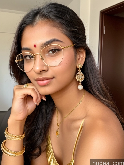 related ai porn images free for Sorority Beautiful 18 Ponytail Indian Diamond Jewelry Gold Jewelry Jewelry Thin Round Glasses Jumpsuit