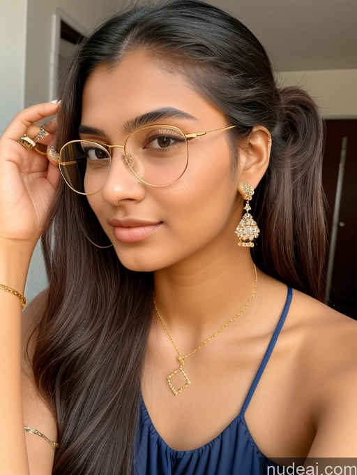 related ai porn images free for Sorority Beautiful 18 Ponytail Indian Diamond Jewelry Gold Jewelry Jewelry Thin Round Glasses Jumpsuit