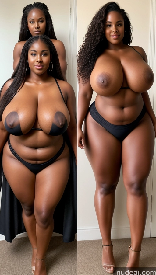 ai nude image of two pictures of a woman in a black bikini and a woman in a black bikini pics of Huge Boobs Muscular Big Ass Abs Chubby 18 Long Hair Dress Ethiopian