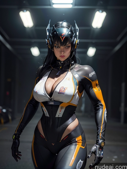 related ai porn images free for Detailed Powering Up Dark Lighting Jewelry Cleavage Dynamic View Jumping Space Suit Cyborg Muscular Busty Cyberhelmet V3 Cyberpunk Graphics Race Driver