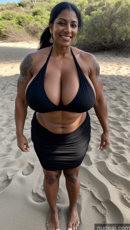 related ai porn images free for Milf Busty Beautiful Tattoos Muscular Big Ass Thick Big Hips Tall Dark Skin 50s Laughing Indian Beach Front View T-pose Bikini Dark Lighting Sexy Face Huge Boobs Abs Ponytail Black Hair Long Skirt