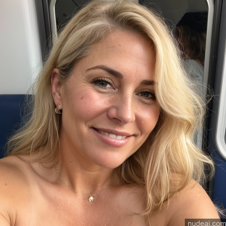 related ai porn images free for Milf Thick Chubby 50s Blonde Messy White Skin Detail (beta) Train Front View Cumshot Blouse Topless Detailed Happy