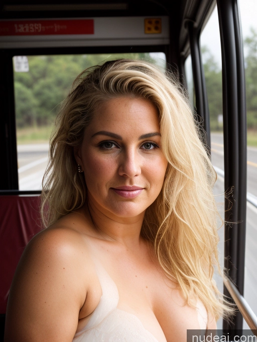 ai nude image of blonde woman with big breast sitting in bus looking at camera pics of Milf Chubby Thick Messy White Skin Detail (beta) Bus Front View Detailed Sexy Face Cumshot Blonde Traditional