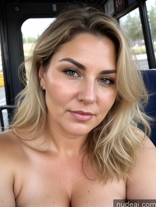 ai nude image of blond woman with big tits posing for a picture on a bus pics of Milf Chubby Thick Messy White Skin Detail (beta) Bus Front View Detailed Cumshot Blonde Secretary Serious Seductive