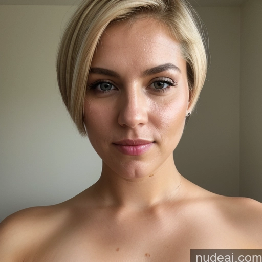 ai nude image of blond woman with a short haircut and a necklace on her neck pics of Chubby 40s Serious Blonde White Front View Cumshot Blouse Bright Lighting Detailed Skin Detail (beta) Short Hair Small Tits Sorority Thick