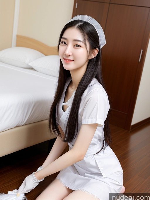 related ai porn images free for Beautiful Skinny Fairer Skin 18 Black Hair Long Hair Korean Spreading Legs Maid