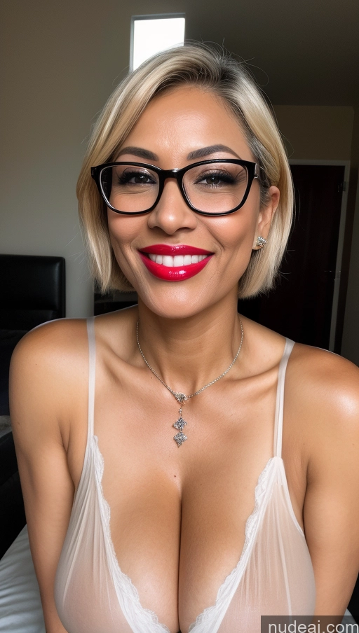 ai nude image of blond woman with glasses and a red lipstick posing for a picture pics of Milf Huge Boobs Glasses Lipstick Big Ass Short Hair Tanned Skin 60s Ahegao Blonde Brazilian Skin Detail (beta) Cumshot Devil Nightgown Cleavage Jewelry Dark Lighting Detailed Dark Skin Happy