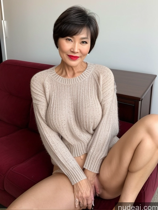 related ai porn images free for Milf Perfect Boobs Beautiful Lipstick Perfect Body Pubic Hair Short Hair 60s Chinese Spreading Legs Sweater Partially Nude Detailed