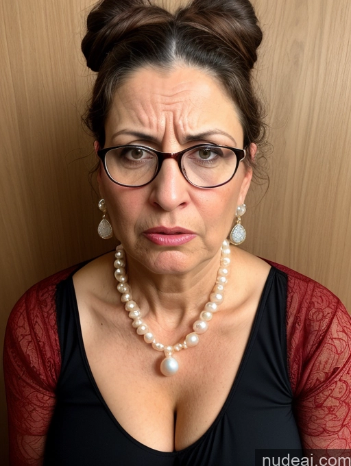 related ai porn images free for Milf Busty Skinny Short Pregnant 50s Shocked Angry Sad Brunette Hair Bun Glasses Jewish Dress Medieval Traditional Pearl Jewelry Cleavage