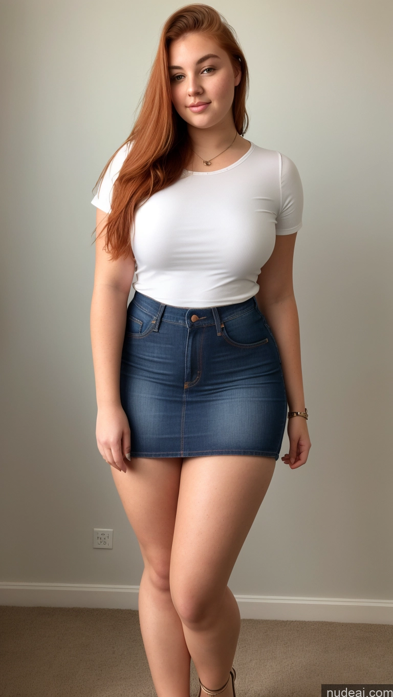 related ai porn images free for 18 Ginger Thick Woman Jeans Mini Skirt