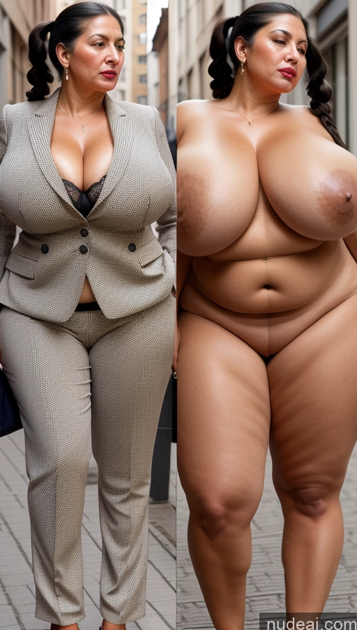 ai nude image of two women in business attire walking down a street with large breasts pics of Milf Busty Huge Boobs Beautiful Lipstick Big Ass Skinny Abs Thick Big Hips Long Legs Pubic Hair Black Hair Suit Panties Onoff Street Pouting Lips Sad Skin Detail (beta) Back View 80s Pigtails Indian