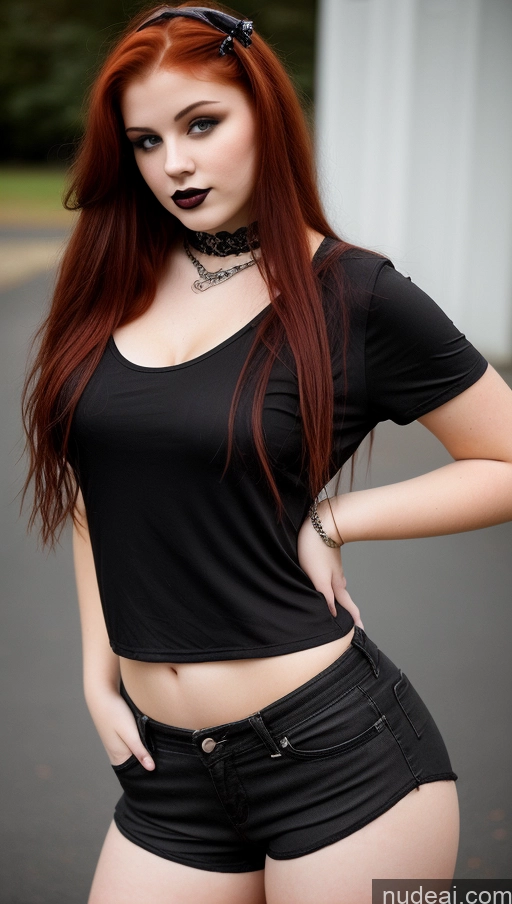 related ai porn images free for 18 Thick Goth Ginger Short Shorts