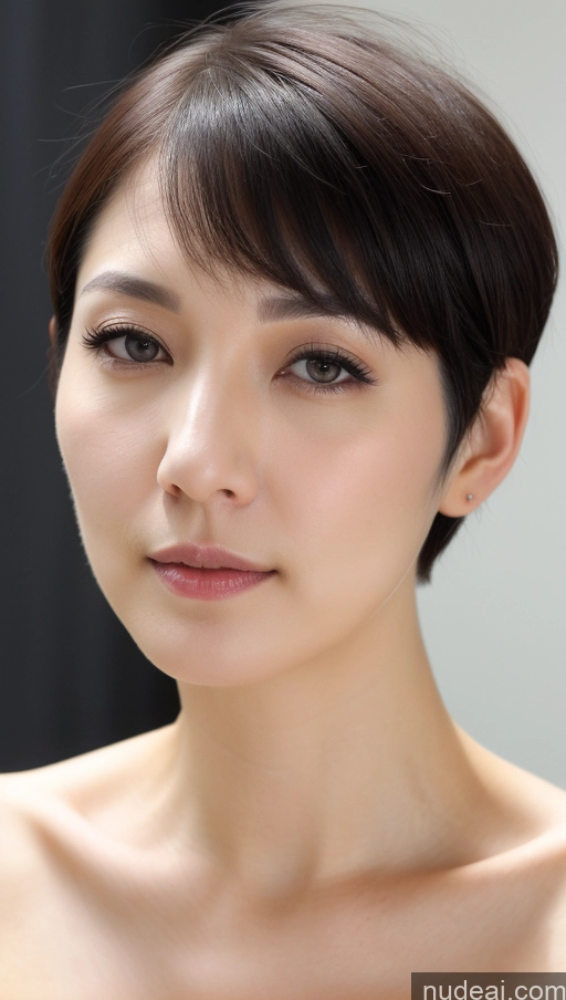 related ai porn images free for Woman One Beautiful Fairer Skin 30s Black Hair Short Hair Korean Close-up View Simple Detailed Perfect Boobs