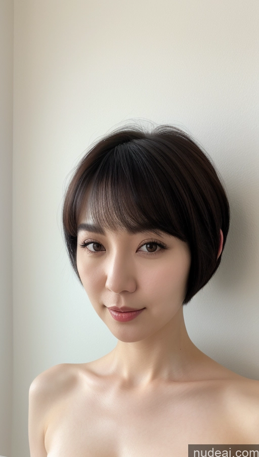 related ai porn images free for Woman One Beautiful Fairer Skin 30s Black Hair Short Hair Korean Close-up View Simple Detailed Perfect Boobs