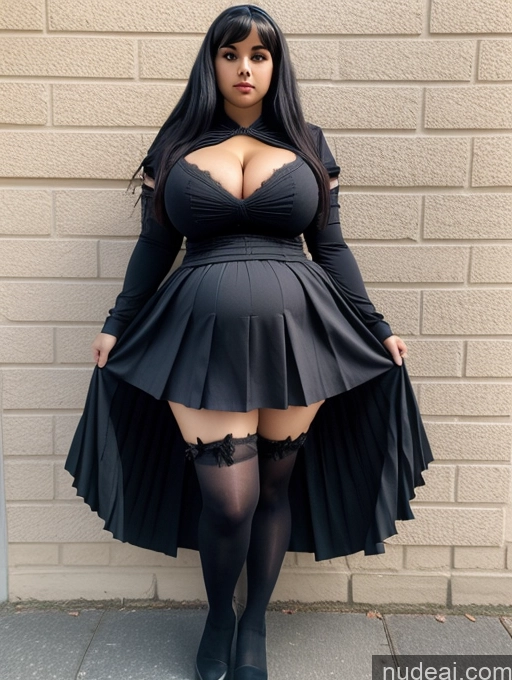 related ai porn images free for Thick Big Ass Pregnant School Uniform, Cleavage Cutout, Clothing Cutout, Pleated Skirt, Thighhighs Huge Boobs Goth Gals V2