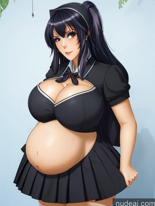 related ai porn images free for Thick Big Ass Pregnant School Uniform, Cleavage Cutout, Clothing Cutout, Pleated Skirt, Thighhighs Huge Boobs Goth Gals V2 Belly Inflation, Cuminflation, Overeating Latina