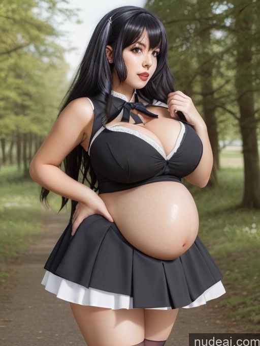 related ai porn images free for Model Two Huge Boobs Fat Pregnant School Uniform, Cleavage Cutout, Clothing Cutout, Pleated Skirt, Thighhighs Belly Inflation, Cuminflation, Overeating Goth Gals V2