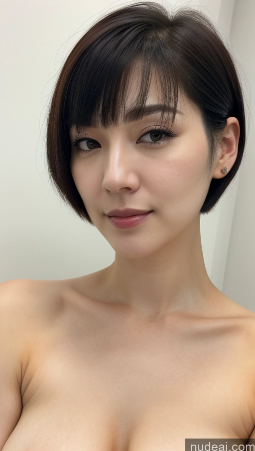 related ai porn images free for Woman One Beautiful Fairer Skin 30s Black Hair Close-up View Detailed Simple Short Hair Korean Perfect Boobs