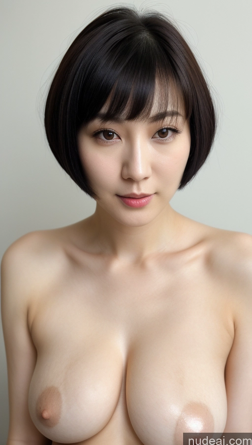 related ai porn images free for Woman One Beautiful Fairer Skin 30s Close-up View Detailed Simple Short Hair Perfect Boobs Korean Black Hair