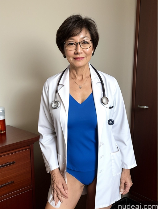 related ai porn images free for Milf Perfect Boobs Perfect Body Pubic Hair Beautiful Glasses 70s Short Hair Chinese Doctor Lab Coat Detailed Partially Nude