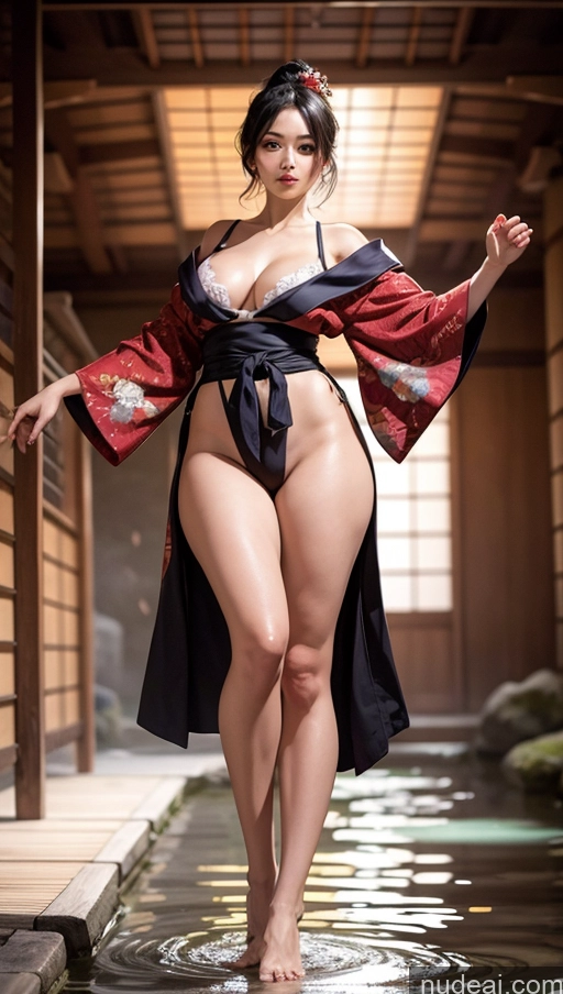 related ai porn images free for One Thick Big Hips Long Legs Pubic Hair Seductive Black Hair Straight Japanese Front View T-pose Kimono Cleavage Big Ass 30s Beautiful Detailed Milf Onsen