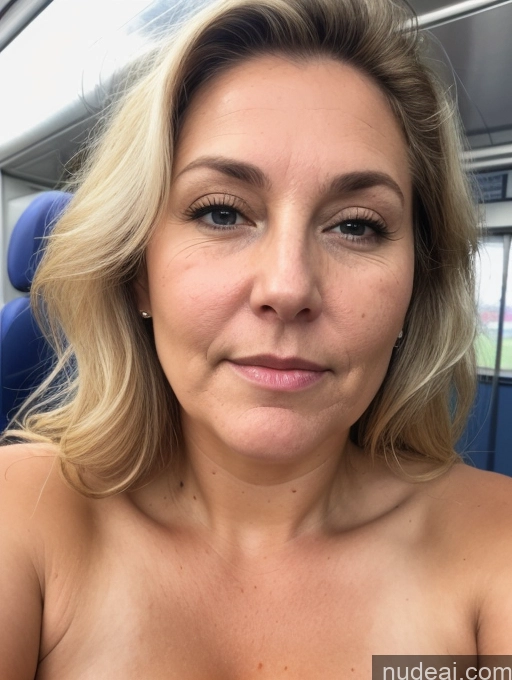 ai nude image of blond woman with big breast on a bus looking at the camera pics of Milf One Thick Chubby Fat Blonde Messy White Skin Detail (beta) Cumshot Detailed Close-up View Train