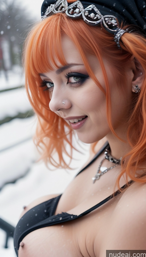 related ai porn images free for Miss Universe Model Busty Perfect Boobs Chubby Laughing Ginger Ethiopian Snow Close-up View AliceDV Gothic Punk Girl