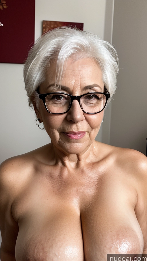 related ai porn images free for Busty White Hair 70s Sexy Face Glasses Bedroom Thick Front View Cumshot