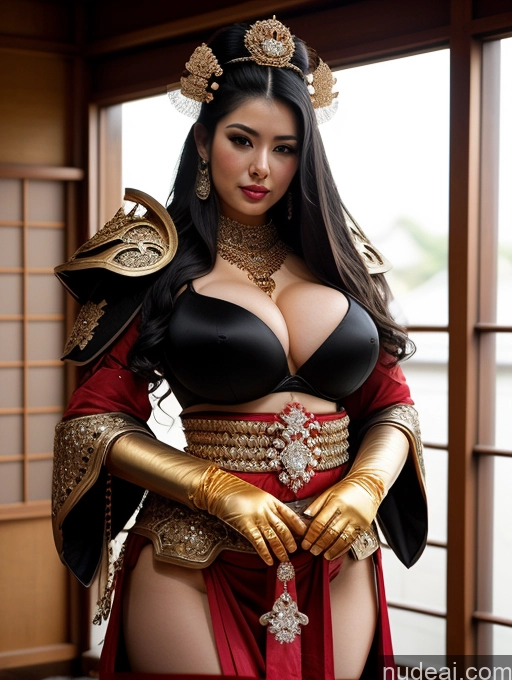 ai nude image of araffe woman in a costume with a sword and a helmet pics of Huge Boobs Perfect Boobs Perfect Body Fairer Skin Oiled Body Big Hips Sexy Face Black Hair Japanese Onsen Gloves Khorne Cleavage Gold Jewelry Diamond Jewelry Jewelry Transparent Bright Lighting Geisha Bra Fantasy Armor