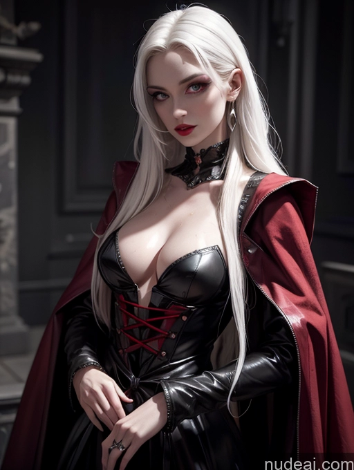 related ai porn images free for Alternative Dark Lighting Vampire Harlequin Halloween Goth Medieval Perfect Body Fairer Skin Oiled Body Long Hair Czech Dark_Fantasy_Style Dynamic View White Hair