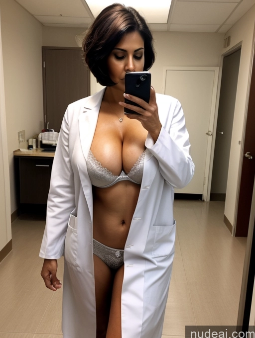 related ai porn images free for Milf Two Beautiful Perfect Body Short Hair 70s Arabic Hospital Nude Bra Doctor Lab Coat Stylish Cleavage Partially Nude Dark Lighting Detailed Sexy Face Dark Skin Huge Boobs