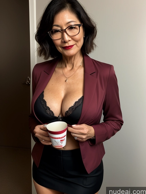 related ai porn images free for Milf Perfect Boobs Beautiful Glasses Lipstick Perfect Body 70s Pixie Japanese Party Blouse Bra Jacket Professor Secretary Stylish Suit Cleavage Partially Nude Dark Lighting Detailed