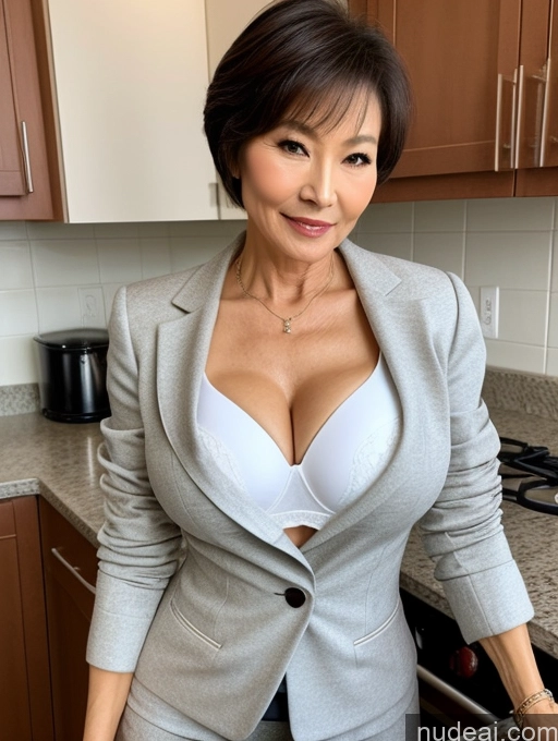 related ai porn images free for Milf Perfect Boobs Beautiful Perfect Body 60s Pixie Chinese Kitchen Bra Casual Jacket Professor Stylish Suit Cleavage Detailed Sexy Face