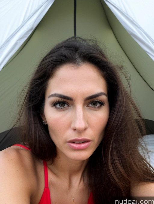 ai nude image of arafed woman in a red top laying on a bed under a white tent pics of Beautiful Tall Perfect Body Long Legs Fairer Skin Sad Serious Seductive Sexy Face Long Hair 80s 90s Professor Teacher Angry 30s Pubic Hair Orgasm Shocked Oiled Body Miss Universe Model Tent Czech