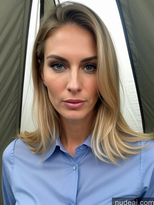 ai nude image of blond woman with blue shirt and umbrella in front of tent pics of Beautiful Tall Perfect Body Long Legs Fairer Skin Sad Serious Seductive Sexy Face Long Hair 80s 90s Professor Teacher Angry 30s Pubic Hair Orgasm Shocked Oiled Body Miss Universe Model Tent Scandinavian