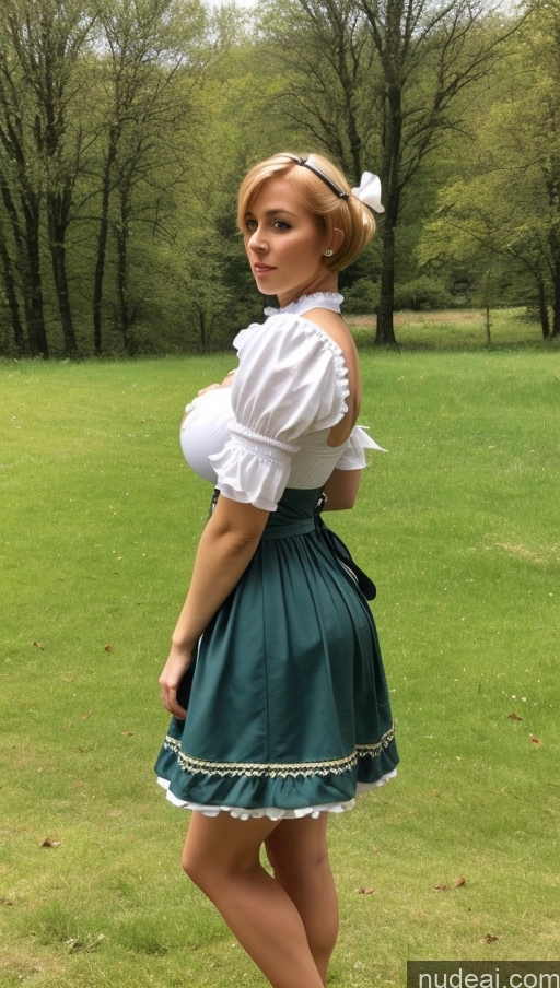 related ai porn images free for Huge Boobs Big Ass Abs Thick Big Hips Irish Western Dirndl Bows Blonde Side View Shocked Short Hair