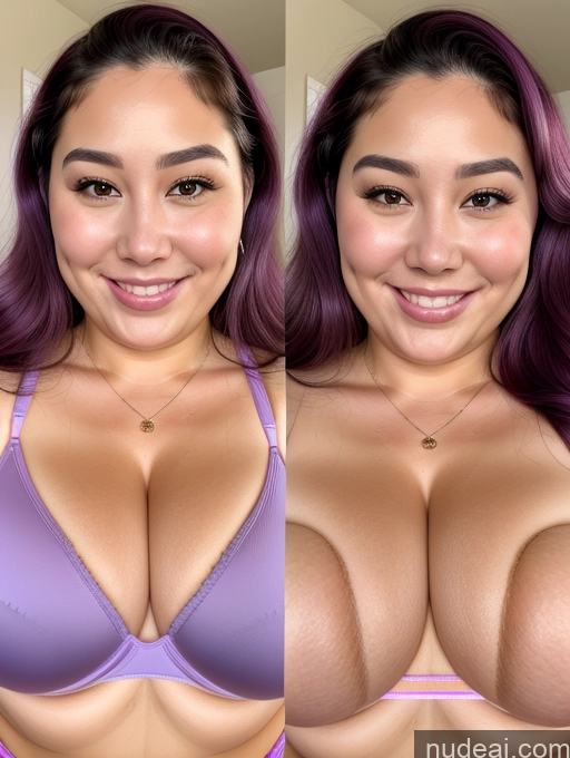 related ai porn images free for Model Busty Beautiful Thick Chubby Fat 30s Happy Filipina Cleavage Jewelry Purple Hair Close-up View Long Hair Thong Onoff