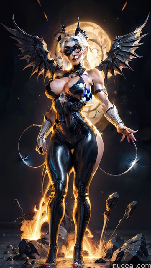 related ai porn images free for Bodybuilder Busty Muscular Abs Egyptian Black Cat Powering Up Surrealist Has Wings Superhero Regal Space Neon Lights Clothes: Yellow