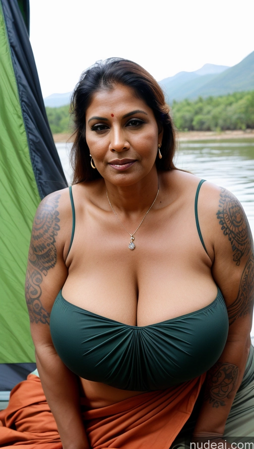 ai nude image of arafed woman in a green bikini sitting on a boat pics of Milf Huge Boobs Beautiful Tattoos Muscular Big Ass Thick Tall Dark Skin 50s Seductive Indian Sexy Face Tent Front View Blouse Sari Fat Ginger On Back