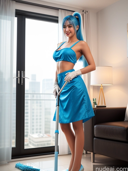 related ai porn images free for Woman 18 Perfect Body Sexy Face 3d Maid Blue Hair