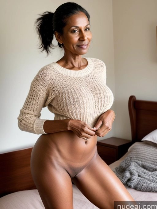 related ai porn images free for Milf Perfect Body Perfect Boobs Beautiful Dark Skin Sexy Face Ponytail Indian Sweater Detailed Partially Nude Nude Pubic Hair Bedroom 70s Bending Over