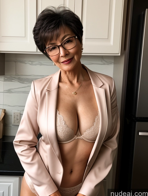 related ai porn images free for Milf Perfect Boobs Beautiful Glasses Perfect Body Pixie Chinese Blouse Bra Jacket Suit Cleavage Dark Lighting Detailed Kitchen 70s Partially Nude