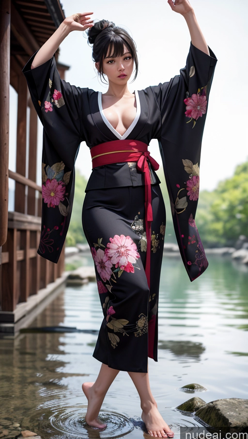 related ai porn images free for Woman One Small Tits Fat Chubby Short Long Legs 20s Serious Black Hair Japanese T-pose Kimono Onsen Front View 3d Bangs