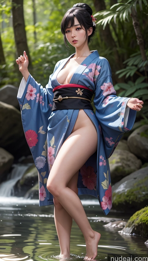 related ai porn images free for Woman One Small Tits Fat Chubby Short Long Legs 20s Serious Black Hair Japanese T-pose Kimono Onsen Front View 3d Bangs