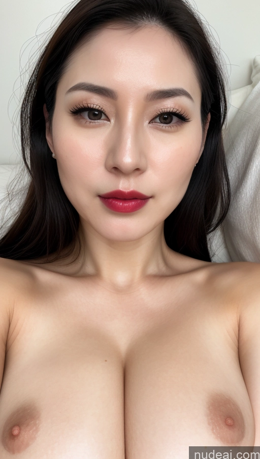 related ai porn images free for Woman One Beautiful Lipstick Fairer Skin Black Hair Close-up View Detailed 30s Slicked Korean Huge Boobs