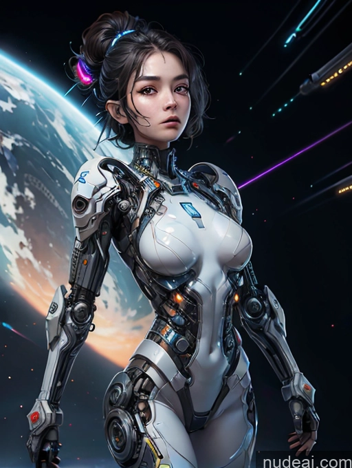 related ai porn images free for Dark Lighting Pilot Space Suit Dynamic View Sci-fi Armor Jumping 18 Beautiful Skinny Small Tits Korean Made Of Fractals Cyborg Black Hair Bobcut