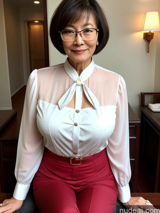 related ai porn images free for Milf Two Perfect Body Perfect Boobs Beautiful Glasses 70s Sexy Face Short Hair Chinese Party Blouse Stylish Suit Professor Detailed